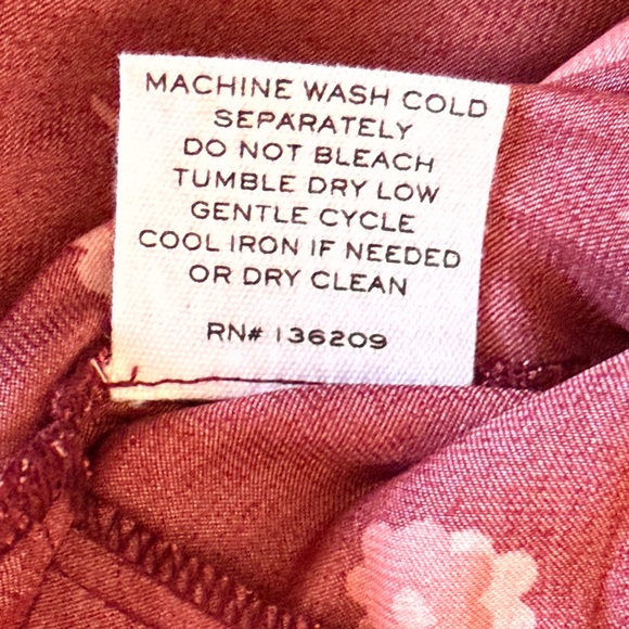 Hatch The Regina Jumpsuit Wine Camellia Floral Print, size Medium / 2 - Picture 7 of 12